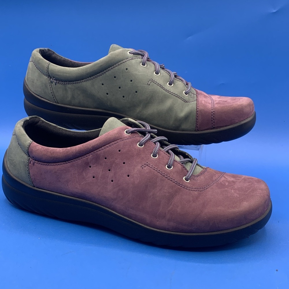Klogs Work Shoes Lace Up Suede Women's Size US 11 M - Non-Marking Slip Resistant